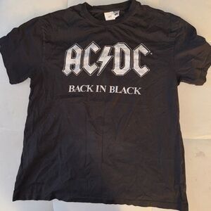 Popfunk ACDC Back In Black Logo Tee